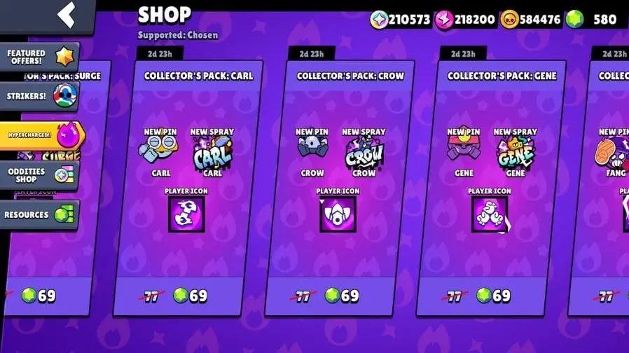 Brawl Stars Hypercharge Cosmetics vender endelig tilbage