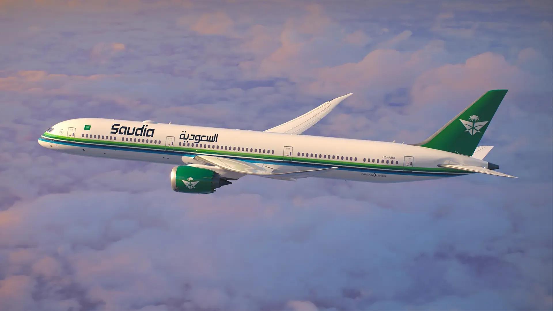 Saudia Airlines præsenterer fly med Esports World Cup-logo