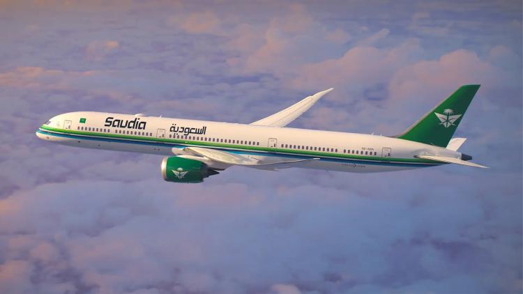 Saudia Airlines præsenterer fly med Esports World Cup-logo