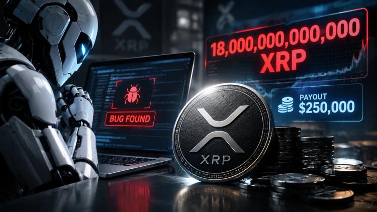 En AI opdagede en fejl, der kunne have skabt 18 billioner XRP. Belønningen var 250.000 dollar