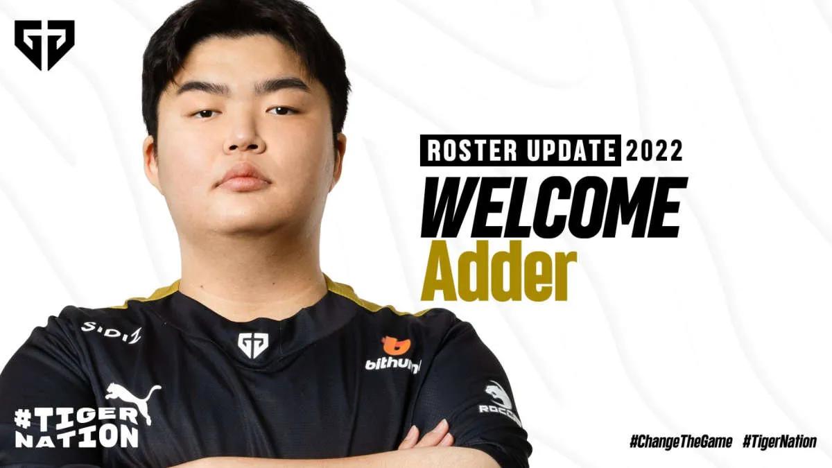 Gen.G Esports underskrevet Adder