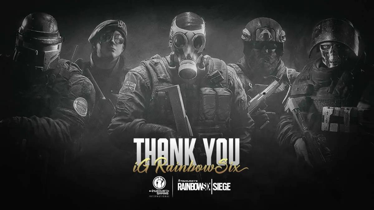 Invictus Gaming International opløser sammensætningen ved Rainbow Six