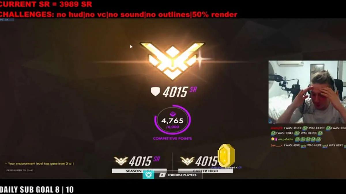 Én kriger i feltet - en streamer af Overwatch nåede rang som stormester ved at overvinde en stor udfordring