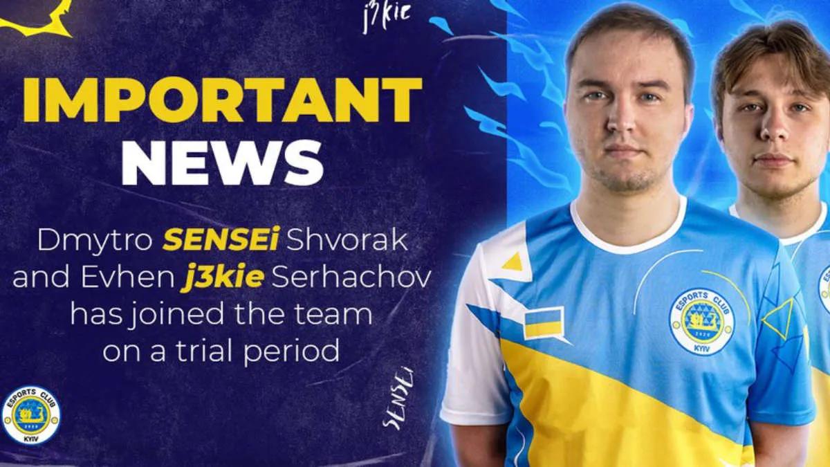 SENSEi og j3 kie bliver spillere EC Kyiv