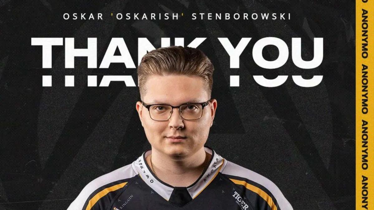 Anonymo Esports slog op med oskarish