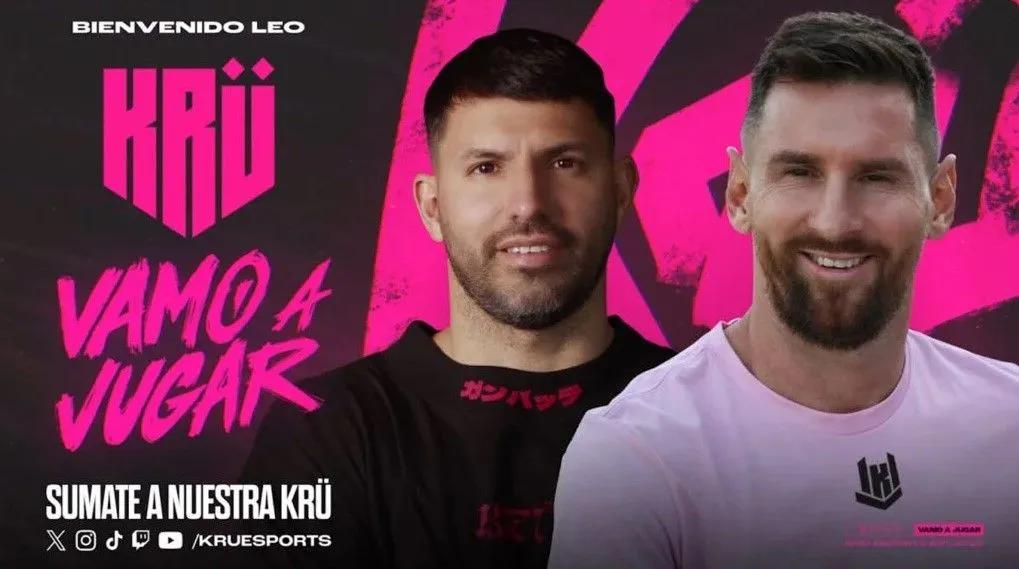 Lionel Messi has invested in the esports organization KRÜ, which was founded by Sergio Agüero