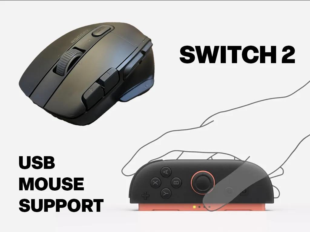 Switch 2 fungerer nu med en USB-mus, og det giver faktisk mening