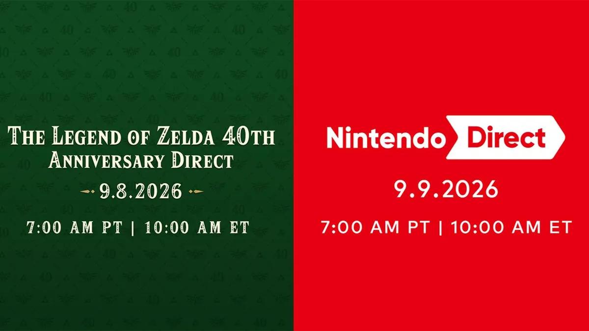 Nintendo har annonceret to Nintendo Direct-præsentationer, der er planlagt til næste uge