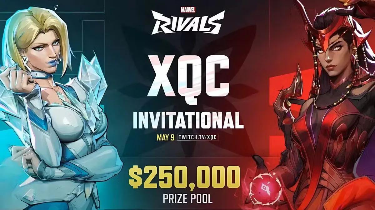 xQc annoncerer Marvel Rivals-turnering til 250.000 dollars den 9. maj