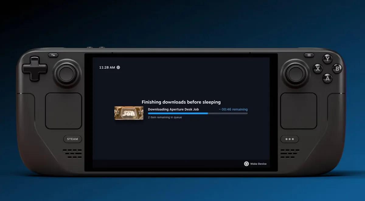 SteamDeck-opdatering introducerer downloadtilstand med slukket skærm