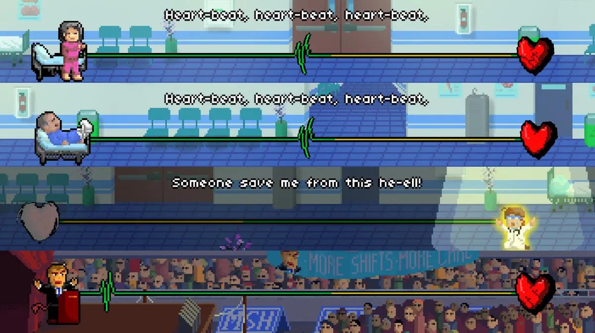 Rhytm Doctor viser, hvordan et spil med én knap kan bære en hel fortælling