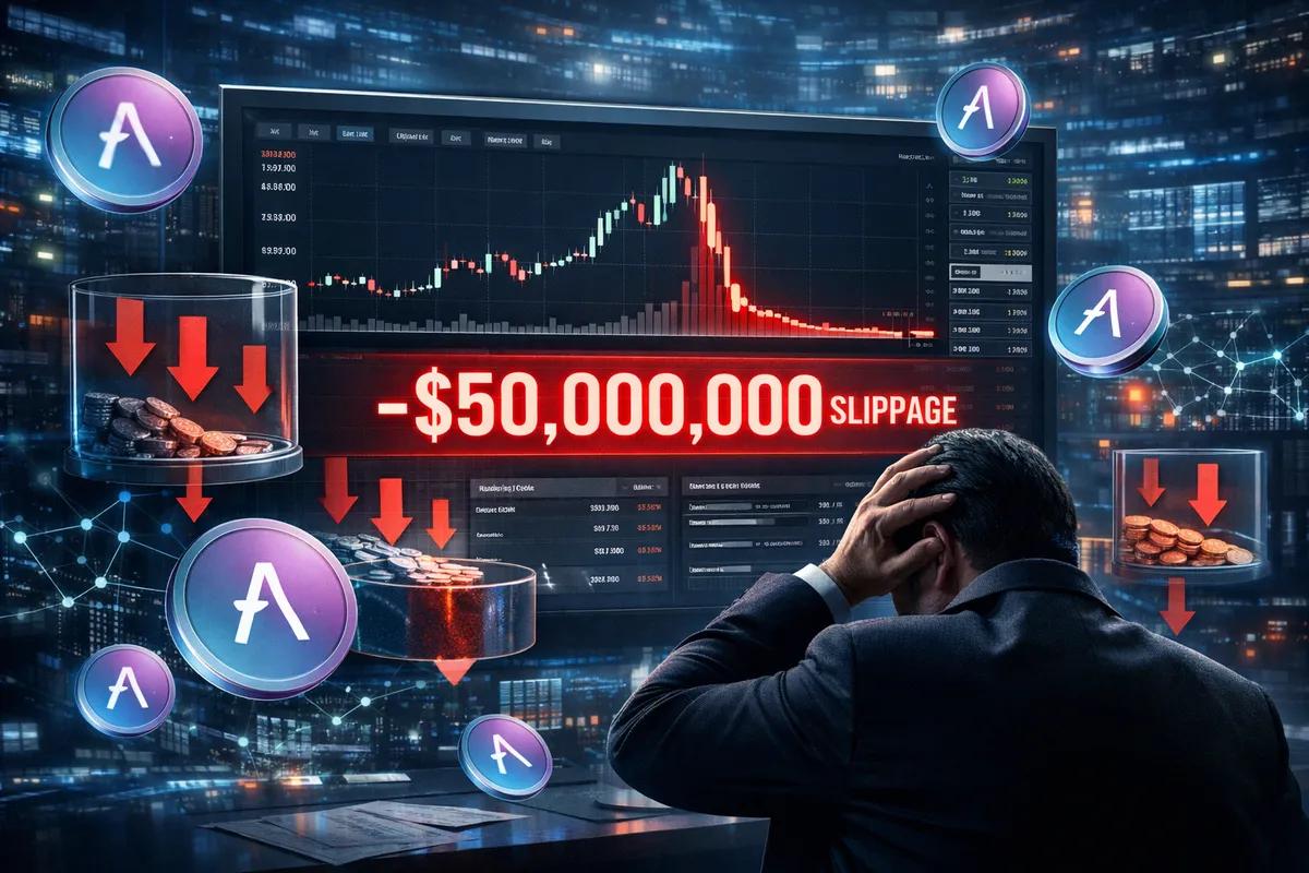 Minus 50 millioner dollars med et enkelt klik: Whale taber en formue på $AAVE-køb på grund af ekstrem glidning