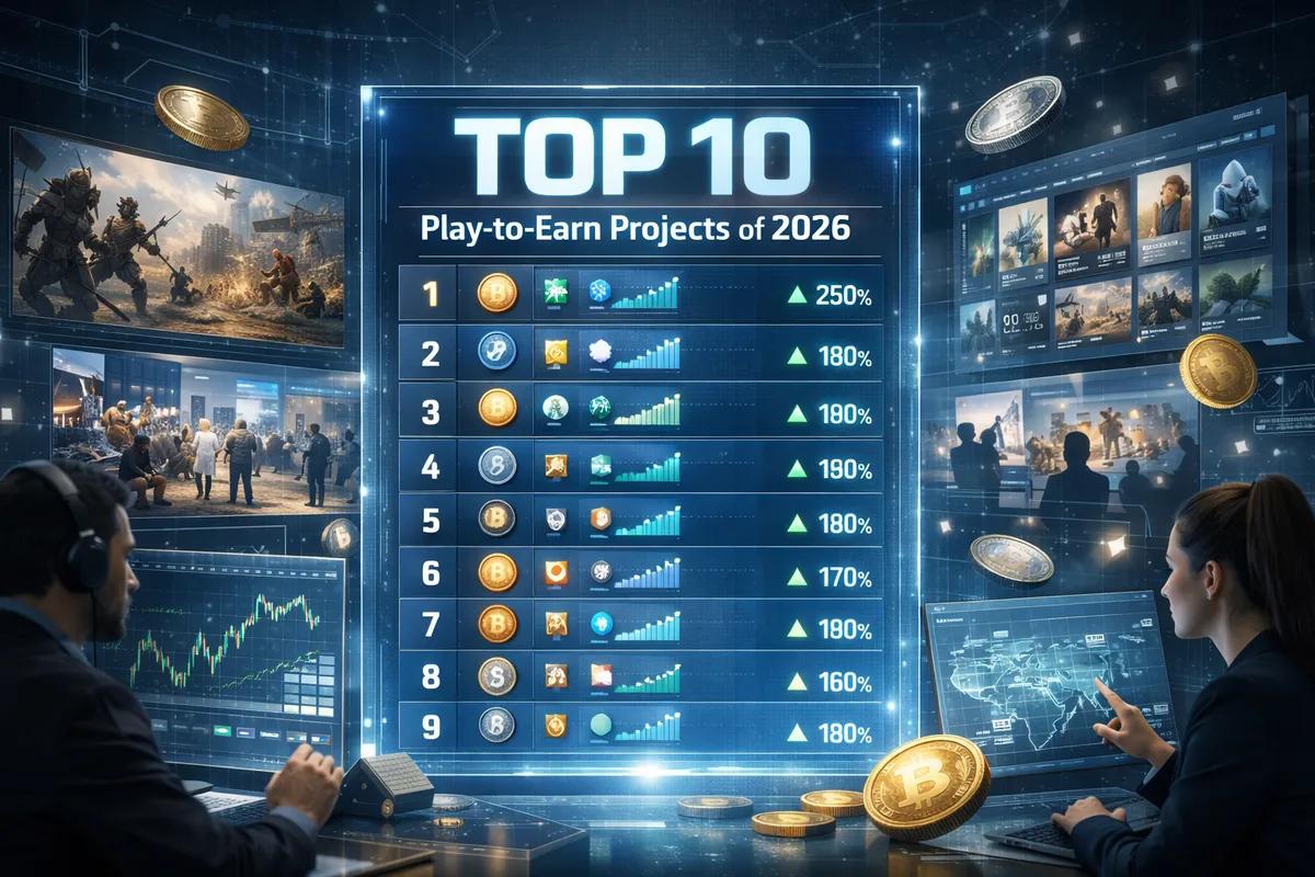 Top-10 Play-to-Earn-projekter i 2026
