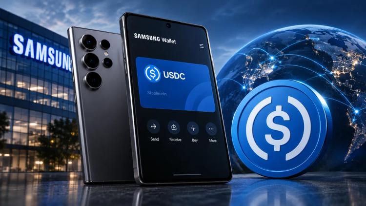 Samsung installerer USDC på 82 millioner Galaxy-telefoner