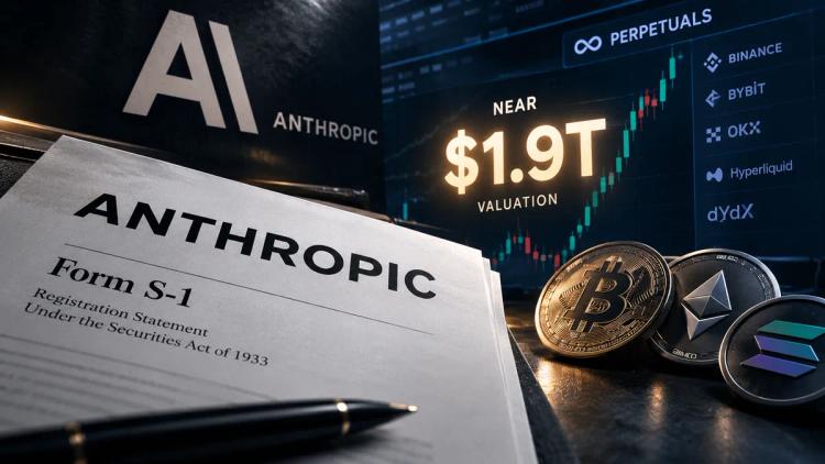 Anthropic indgiver sin S-1 og krypto-forbrydere havde allerede prissat den til næsten 1,9 billioner dollars