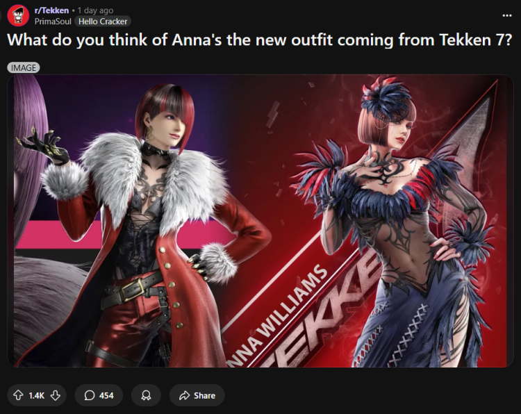 Tekken 8-instruktøren lukker ned for kritik af Anna Williams' New Look 1