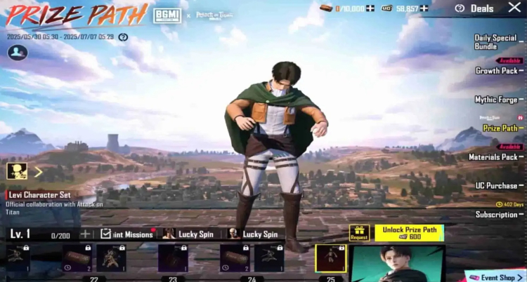PUBG Mobile x Attack on Titan-begivenhed: Fuld oversigt over præmievejen, belønninger og hvordan man tilmelder sig 2
