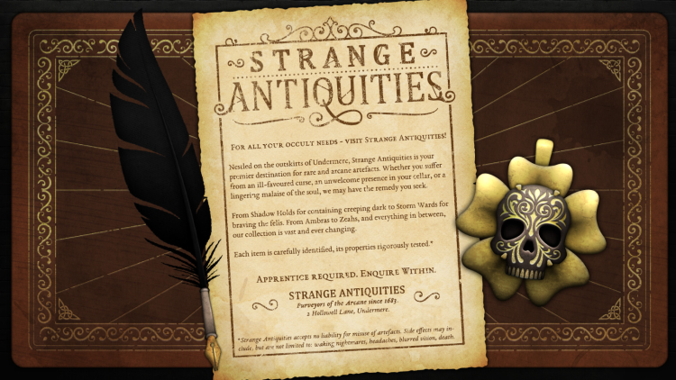 Anmeldelse af Strange Antiquities: Hyggelig butiksdrift møder okkulte mysterier 5