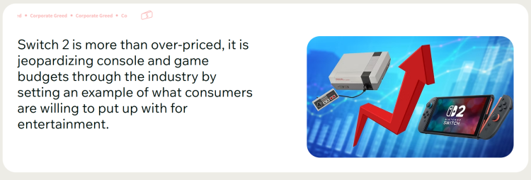 Aktivistgruppe opfordrer til boykot af Nintendo Switch 2 på grund af markedsføringshensyn 1