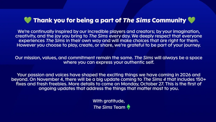 The Sims Team Vows to Uphold Inclusivity After Saudi-Backed EA Buyout Sparks Creator Departures 1