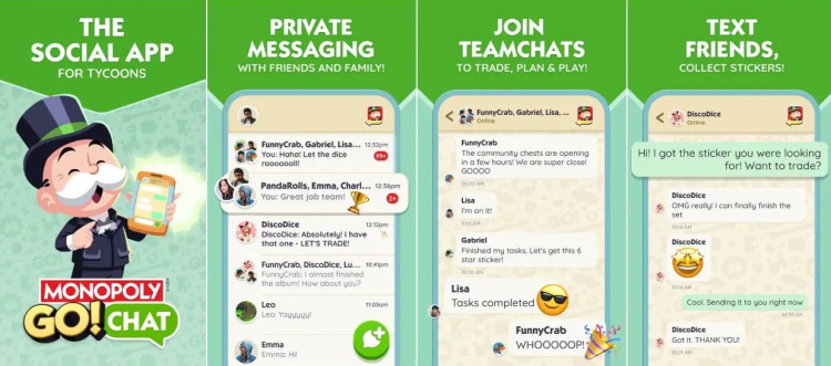 Scopely introducerer MONOPOLY GO! Chat — En ny måde for spillere at komme i kontakt på 1