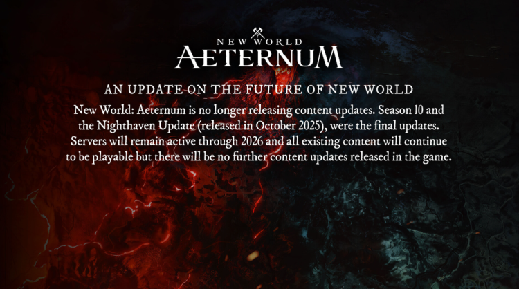 New Worlds Steam-side bliver en gravsten, da Amazon opgiver sit MMO 2