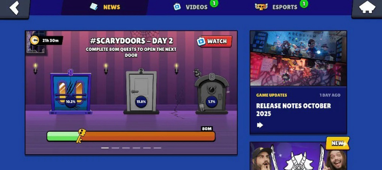 Brawl Stars lancerer Scary Doors Community Event — Fuldfør opgaver og lås op for eksklusive belønninger, inklusive den gratis Manga Kenji Hypercharge Skin 1