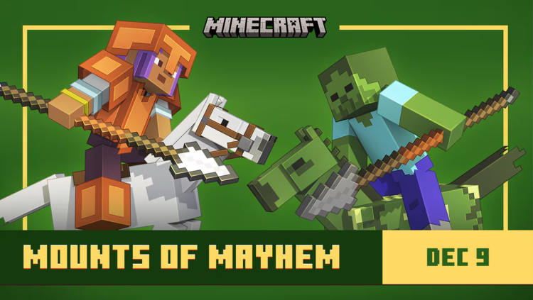 Minecraft bekræfter udgivelse af Mounts of Mayhem-opdatering 2 i starten af december