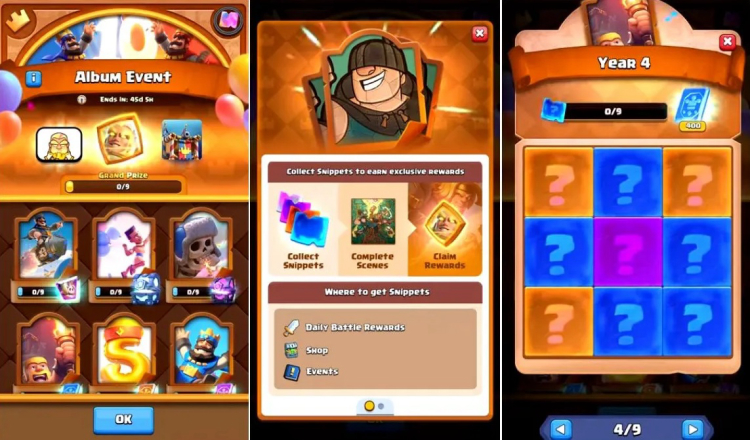 Forklaring af Clash Royale-albumbegivenhed – jubilæumsopdatering 1 for marts 2026