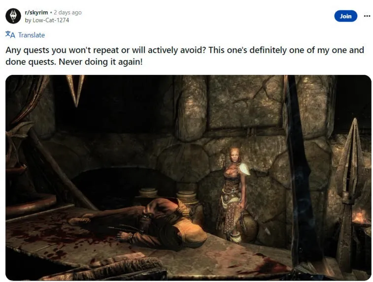 Skyrim Enthusiasts Engage in Heated Debate Over the Most Dreadful Quest Ever!. Photo 1